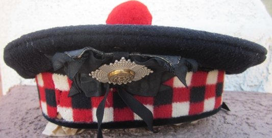 British WWI Identified Visor Hat & Kilmarnock Bonnet, Royal Scots — image 7