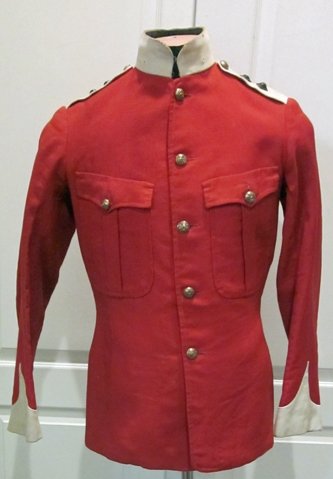 British Victorian Era, 1881-1894 Army Officers Summer Weight Wool Service Coat, Devonshire Rgt — image 2