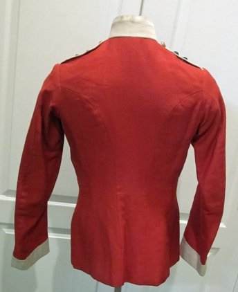 British Victorian Era, 1881-1894 Army Officers Summer Weight Wool Service Coat, Devonshire Rgt — image 3