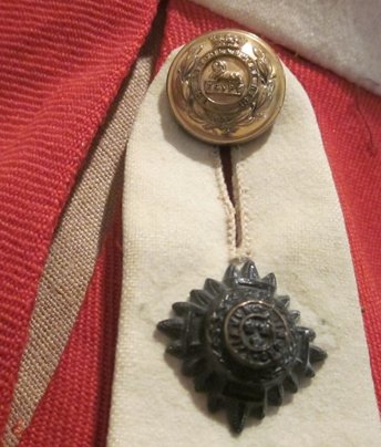 British Victorian Era, 1881-1894 Army Officers Summer Weight Wool Service Coat, Devonshire Rgt — image 5