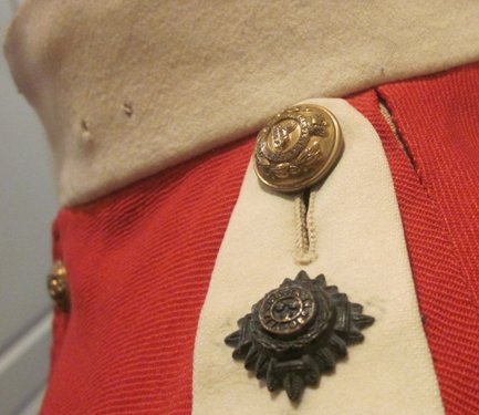 British Victorian Era, 1881-1894 Army Officers Summer Weight Wool Service Coat, Devonshire Rgt — image 6