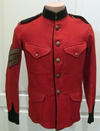 British Late Victorian Scarlet Wool Tunic, 1902 Issue Tag — image 2