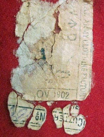 British Late Victorian Scarlet Wool Tunic, 1902 Issue Tag — image 8