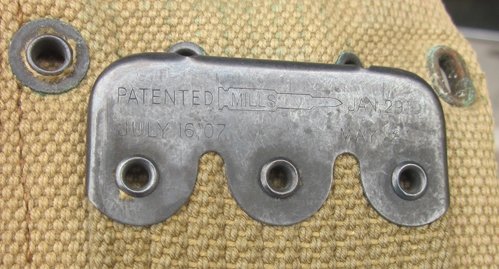 US WWI Mills 10 Pocket, Rimmed Eagle Snap Ammunition Belt, Near New — image 6
