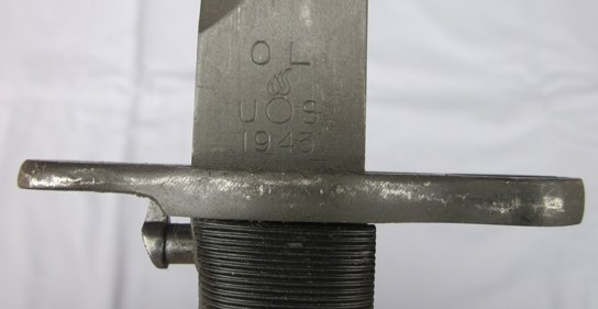 US WWII 1905/42 16' Bayonet, OL 1943, Oneida Limited Mfg, Mk1 Scabbard — image 3
