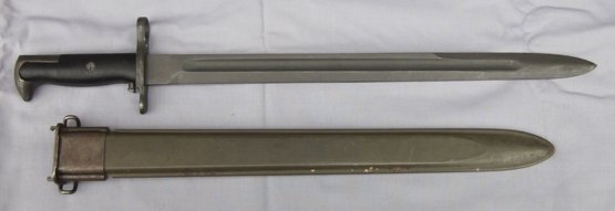 US WWII 1905/42 16' Bayonet, OL 1943, Oneida Limited Mfg, Mk1 Scabbard — image 4
