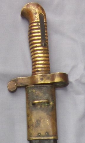 US Civil War, 1861, Zouave Pattern Collins Mfg. Sword Bayonet & Scabbard — image 2