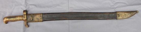 US Civil War, 1861, Zouave Pattern Collins Mfg. Sword Bayonet & Scabbard — image 3