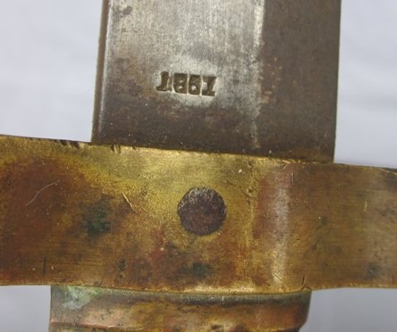 US Civil War, 1861, Zouave Pattern Collins Mfg. Sword Bayonet & Scabbard — image 7