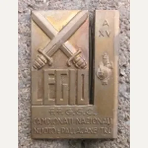 Italian WWII Facist Swimming & Water Polo Championship Badge, Bronze