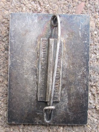 Italian WWII Fascist Era Sports Badge, National Championship, Silver — image 3