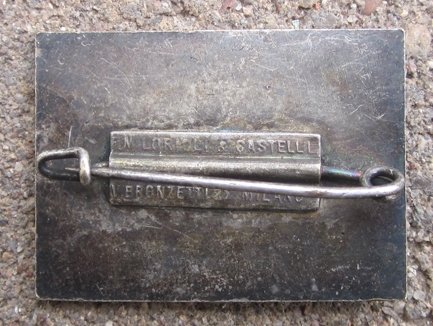 Italian WWII Fascist Era Sports Badge, National Championship, Silver — image 4