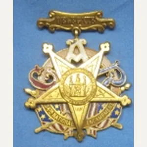 US Post Civil War GAR 34th National Encampment Delegate Badge …