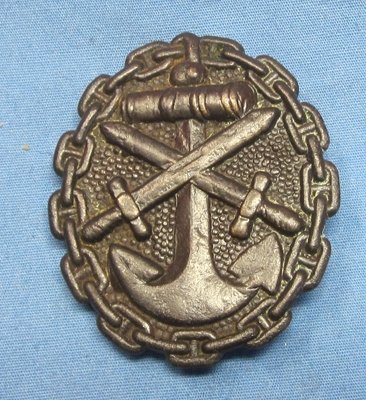 German WWI Navy Pattern Black Wound Badge — image 2
