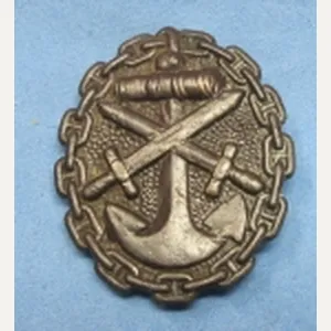 German WWI Navy Pattern Black Wound Badge