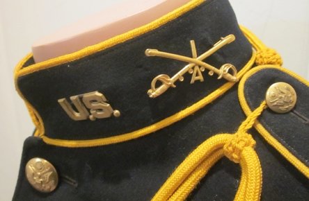 US 1902 Cavalry Enlisted Dress Uniform Set, Hat, Coat, Mounted Trousers, A Troop, 1st Cavalry — image 12