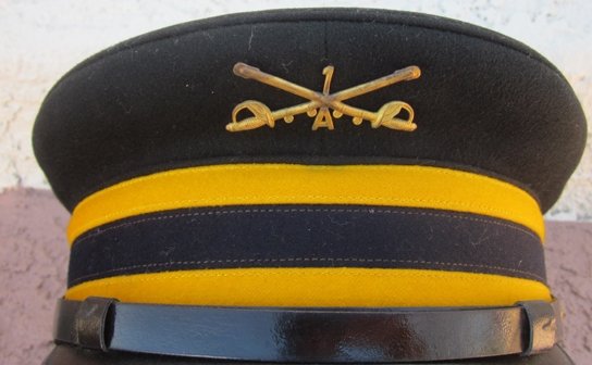 US 1902 Cavalry Enlisted Dress Uniform Set, Hat, Coat, Mounted Trousers, A Troop, 1st Cavalry — image 4