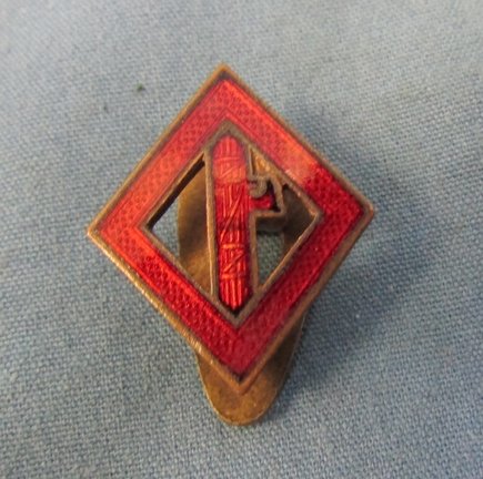  Italian WWII Fascist Enameled Lapel Badge — image 2