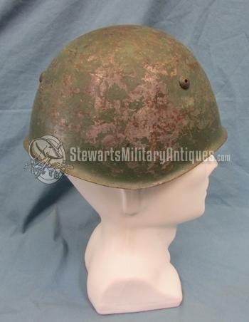  Italian WWII M1933 Helmet, Hand Painted Insignia — image 5