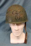 Italian WWII M1933 Helmet, Hand Painted Insignia