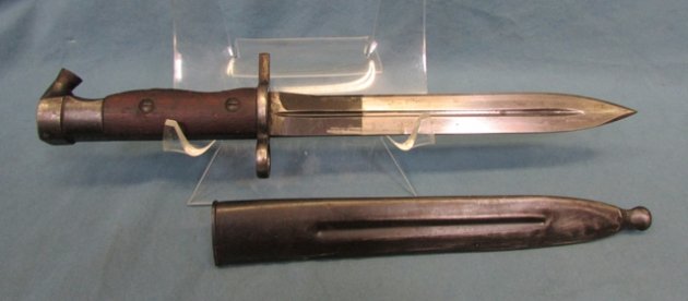  Egyptian 1950's Era Hakim Bayonet & Scabbard — image 4