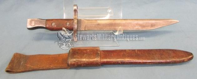  Canadian WWI M1910 Ross Rifle Bayonet & Scabbard — image 3