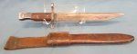 Canadian WWI M1910 Ross Rifle Bayonet & Scabbard