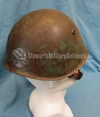  Italian WWII M1933 Anti-Aircraft Artillery Helmet — image 5