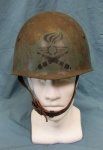 Italian WWII M1933 Anti-Aircraft Artillery Helmet