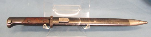  Czech WWII Era VZ24 Bayonet, Blue Finish — image 2