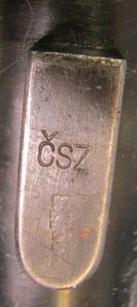  Czech WWII Era VZ24 Bayonet, Blue Finish — image 3