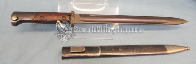  Czech WWII Era VZ24 Bayonet, Blue Finish — image 4