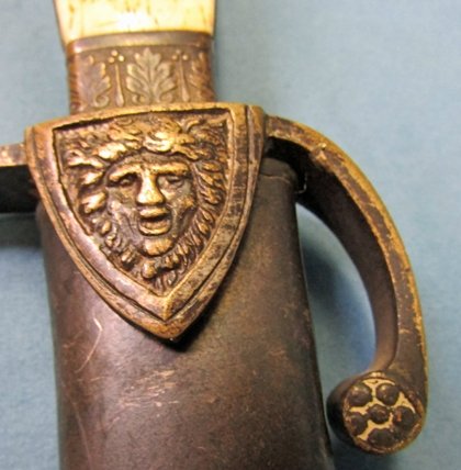  US Pre Civil War Militia Officers Eagle Head Sword, 1820-1840, Bone Grips — image 5