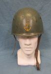 Italian WWII M1933 Steel Helmet Republican Navy