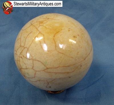  Japanese WWII Ceramic Grenade, White, INERT  — image 5