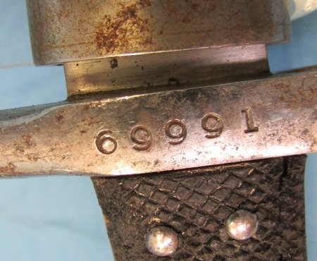  Danish M1867 Rolling Block Bayonet & Scabbard, Weyersberg-Kirschbaum Mfg — image 3