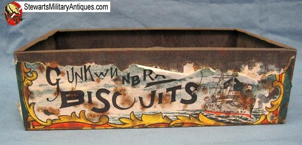  Japanese WWII Era Gunkwn Buscuit Tin — image 3