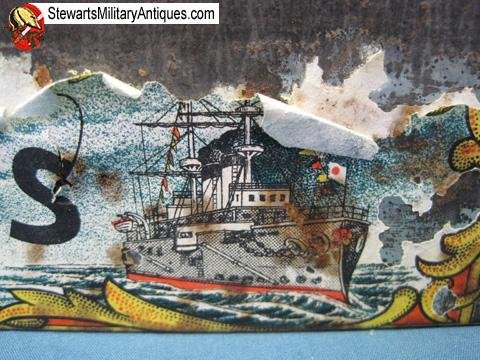  Japanese WWII Era Gunkwn Buscuit Tin — image 4