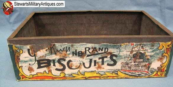  Japanese WWII Era Gunkwn Buscuit Tin — image 6