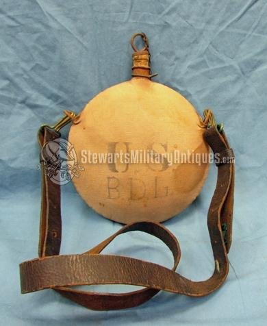  US Indian Wars, Spanish-American War Canteen & Correct Shoulder Strap — image 2