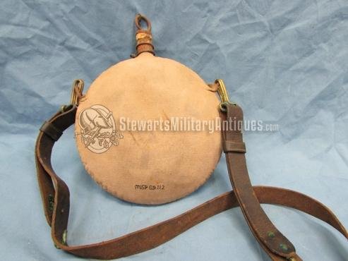  US Indian Wars, Spanish-American War Canteen & Correct Shoulder Strap — image 3