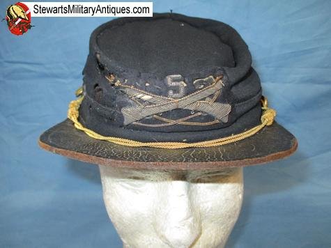  US Indian War 5th Massachusetts Infantry M1872 Officers Kepi — image 3