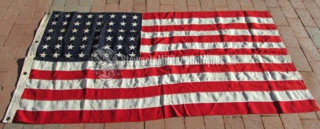  US WWII 48 Star Flag, 35x65 Inches — image 2