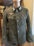 German WWII Infantry Captains M1936 Tunic