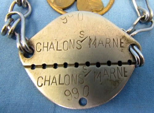  French WWII Soldiers Identity Tag & Good Luck Charm — image 2