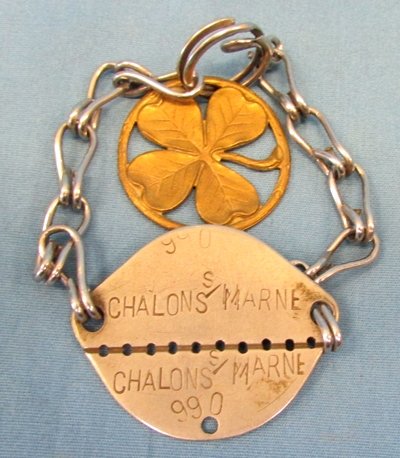  French WWII Soldiers Identity Tag & Good Luck Charm — image 3