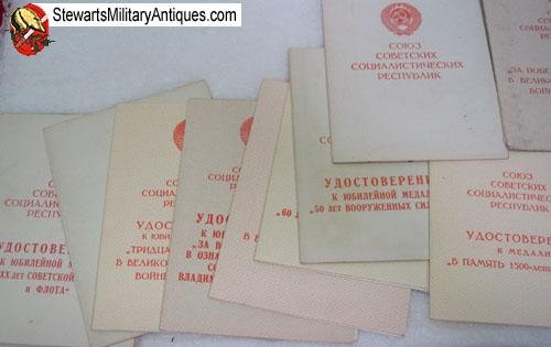  Soviet WWII Documented & Researched Stalingrad Veterans Medal Grouping, 18 Orders & Medals — image 13