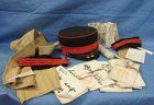 Japanese Meiji Era Identified Hat & Thousand Stitch Belt Grouping