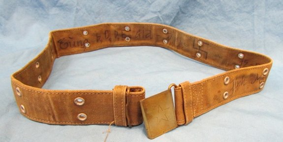  Vietnamese Army Belt & Buckle Set, Soldier Inscribed — image 2