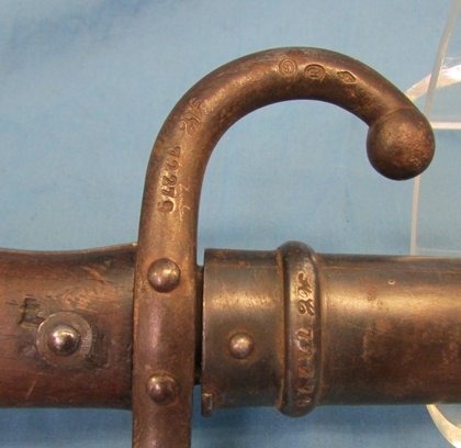  French M1874 Gras Rifle Bayonet, 1878 Paris, Matching — image 3